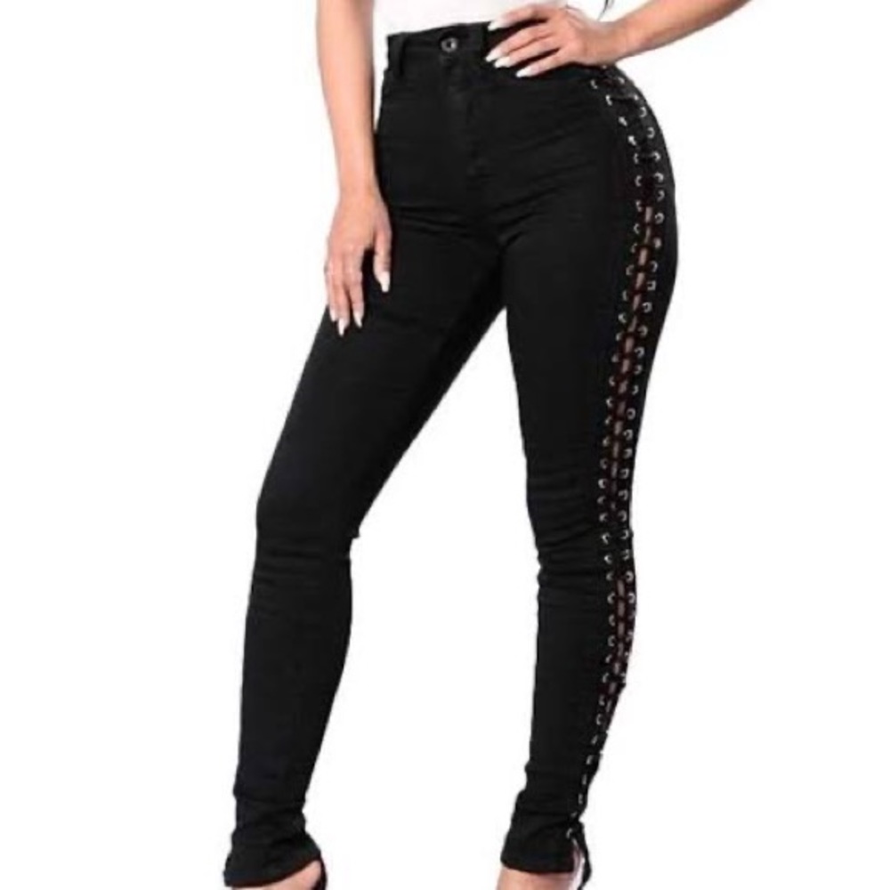 Lace-Up Legging Pants